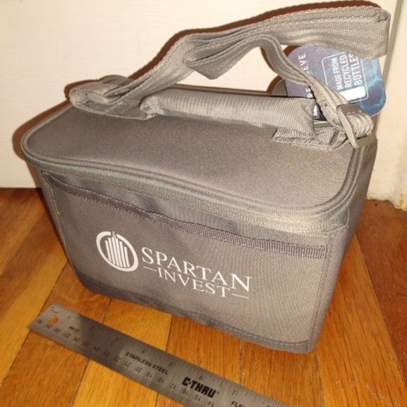 Spartan Invest Swag Arctic Zone Repreve Recycled 6 Can Lunch Cooler #3860-81GY - Picture 1 of 4